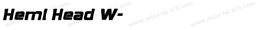 Hemi Head W字体转换